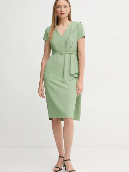 Sandro Ferrone rochie mini mulata verde
