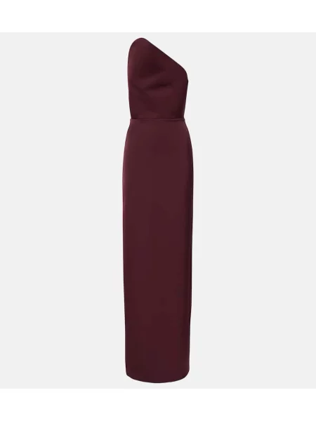 Rochie David Koma din satin bordo
