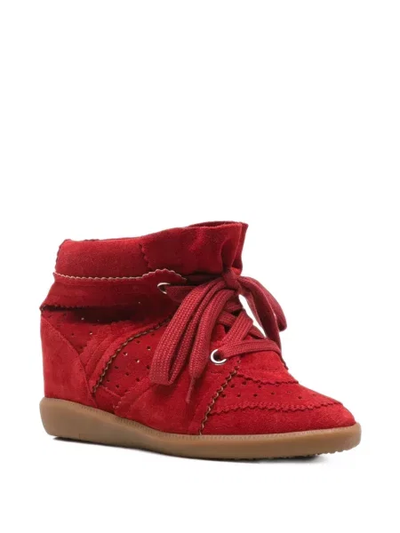 Sneakerși Isabel Marant cu pană roșu