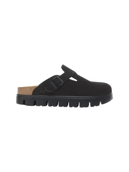 Papuci tip mules Birkenstock chunky negru