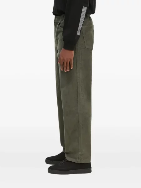 Juosmuo kelnės Norse Projects kordinis velvetas žalia