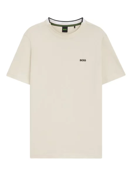 Tricou Boss cu decolteu rotund cu autograf
