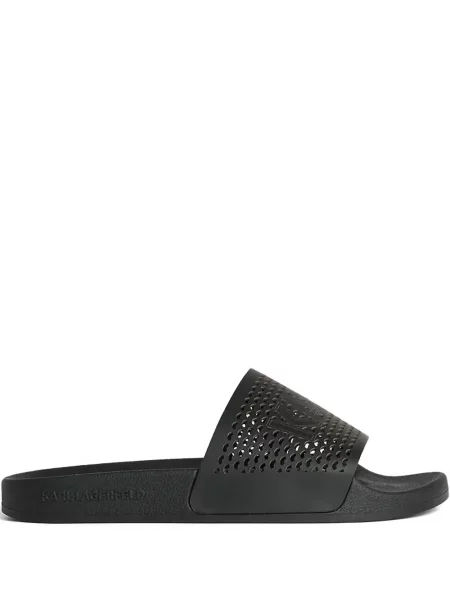 Papuci Karl Lagerfeld din piele negru