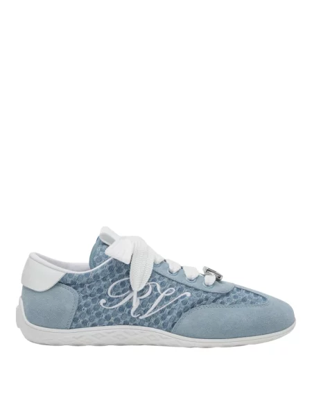 Sneakersy Roger Vivier skórzane niebieskie
