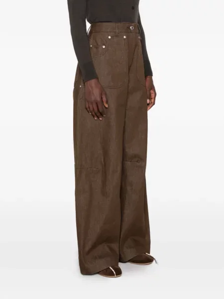 Blugi cu picior larg Simone Rocha maro