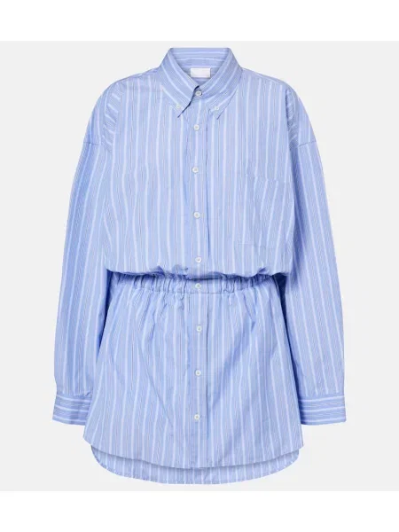 Salopetă Maison Margiela din poplin albastru