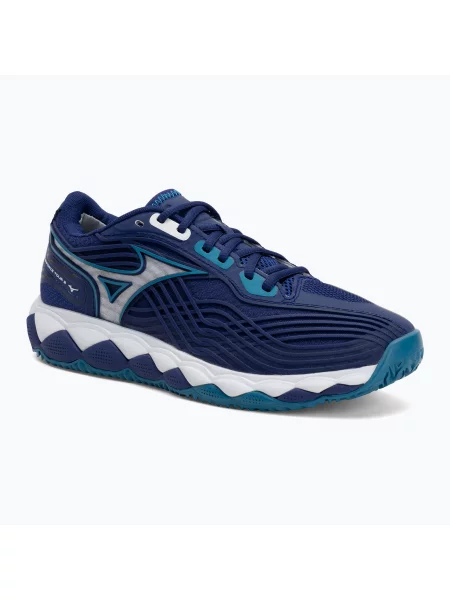Férfi teniszcipő Mizuno Wave Enforce Tour 2 CC bellwether blue/ white/ fjord blue Wave Enforce Tour 2 CC fehér