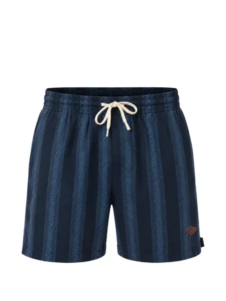 Pantaloni scurți Rip Curl cu dungi clasici cu cordon albastru