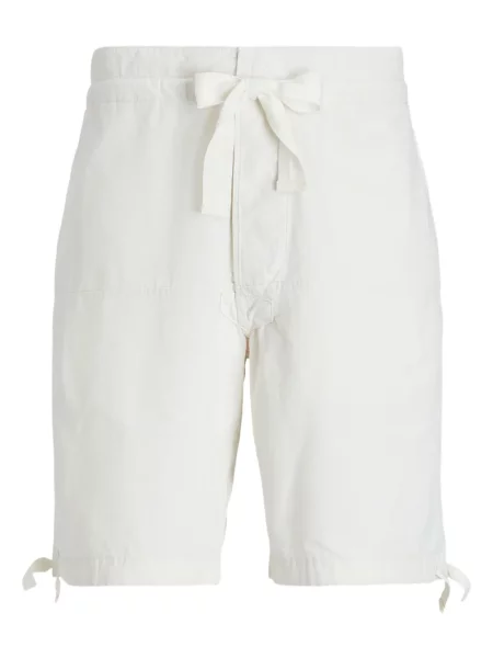 Pletene sportske kratke hlače Polo Ralph Lauren s printom bijela