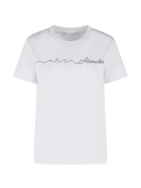 Tricou Moncler cu autograf alb