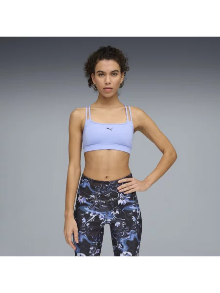 PUMA biustonosz MOVE z paseczkami – niski poziom wsparcia Odzież S fioletowy