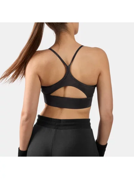 Reebok ID Train Drukowany biustonosz sportowy z trojgiem zapięć z tyłuunisex BLACK Size: czarny