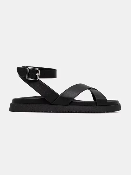 Usnjeni sandali Steve Madden My Bestie črna