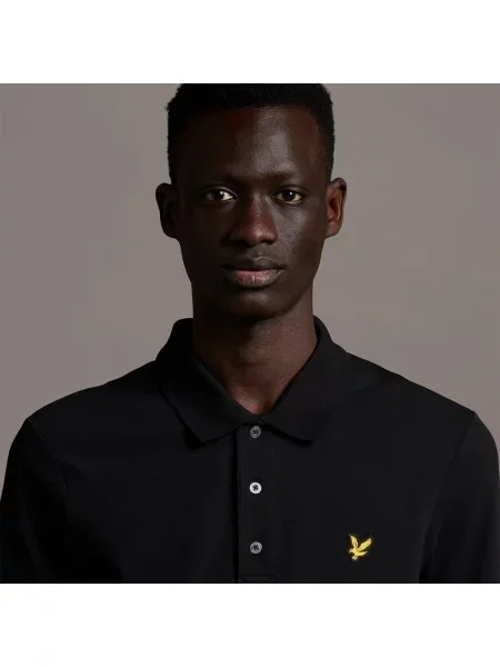 Koszulka polo Lyle & Scott czarna