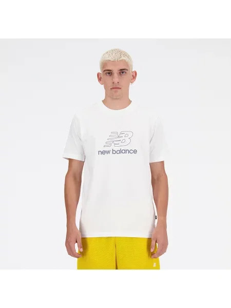 Tričko New Balance Graphic V Flying T-shirt white bílé