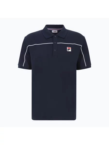 Koszulka polo FILA Lawrence black iris niebieskie