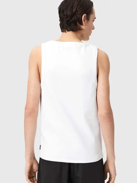 AllSaints športna majica brez rokavov AXEL bela