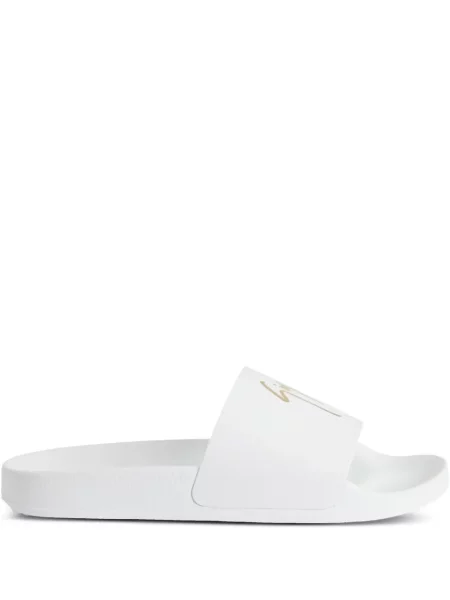 Papuci Giuseppe Zanotti din piele alb