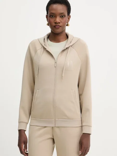 Armani Exchange Pulover z viskozo bež