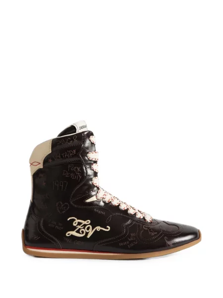 Dans sneakerși Zadig&voltaire maro