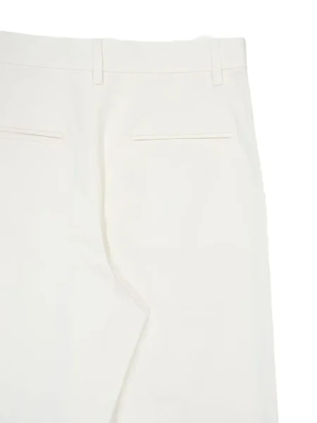 Pantaloni Matteau din țesătură twill alb