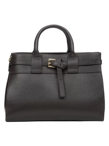 Listonoszka Estro skórzana brązowa