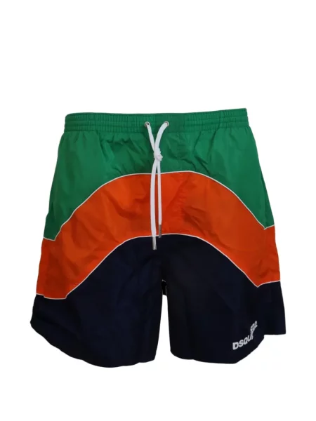 Slip de baie Dsquared2 cu imagine verde