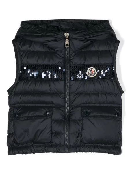 Kamizelka dziecięca Moncler Enfant niebieska
