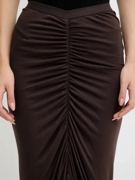 Юбка макси Rick Owens Lilies коричневая