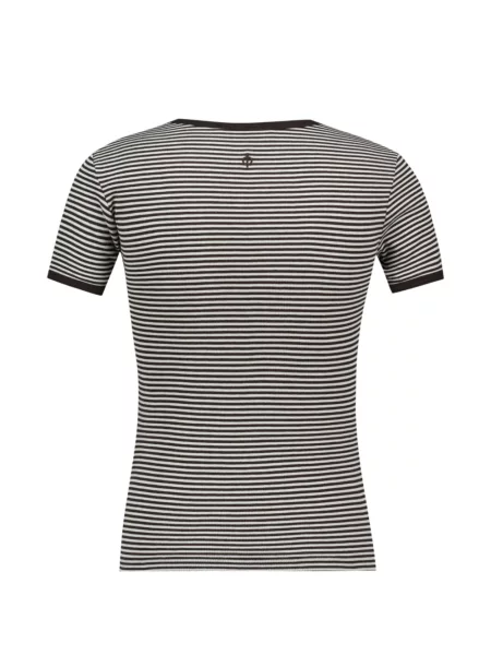 Tricou Samsøe Samsøe cu dungi maro