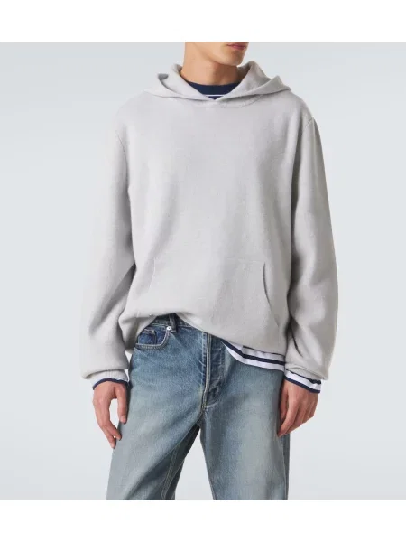 Kašmírová mikina s kapucňou God's True Cashmere sivá
