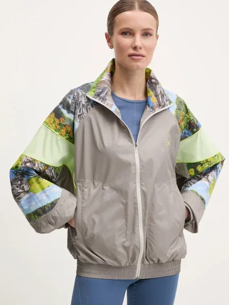 Adidas by Stella McCartney Bluză Stella McCartney Earth Collage gri