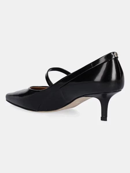 Pantofi cu toc Boss din piele negru