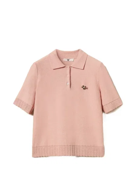 Tricou polo Twinset roz
