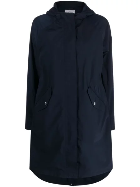 Geacă parka Woolrich cu glugă albastru