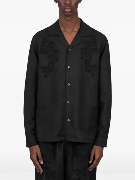Cămașă Baziszt cu broderie negru