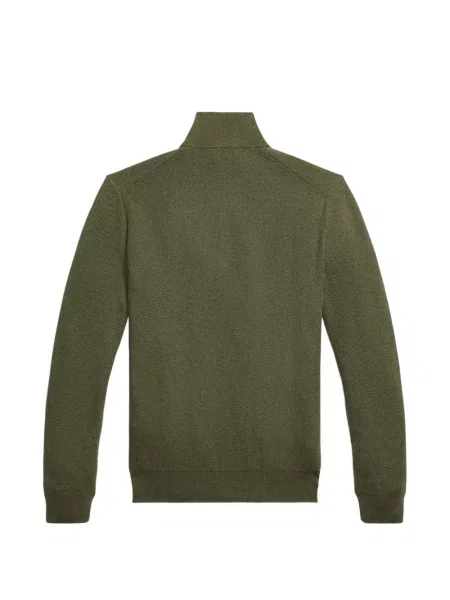 Tricou polo Polo Ralph Lauren cu glugă cu blană cu broderie roșu