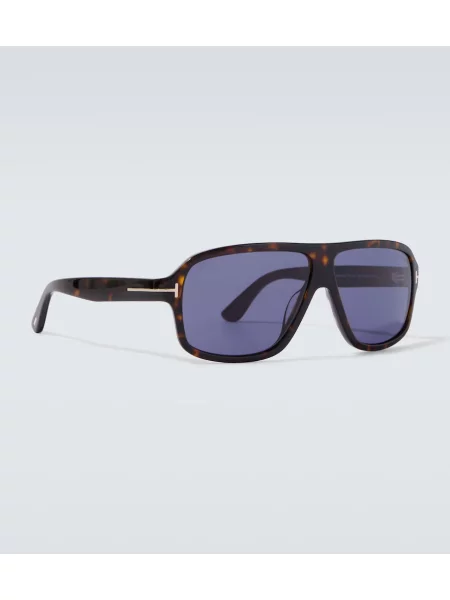 Ochelari de soare aviator Tom Ford maro