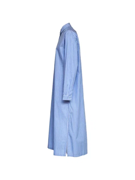 Rochie tip cămașă Mc2 Saint Barth cu dungi albastru