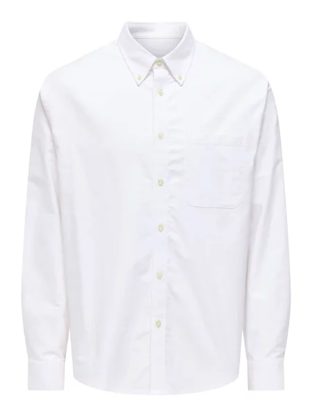 Only & Sons Cămașă ONSOxford' alb