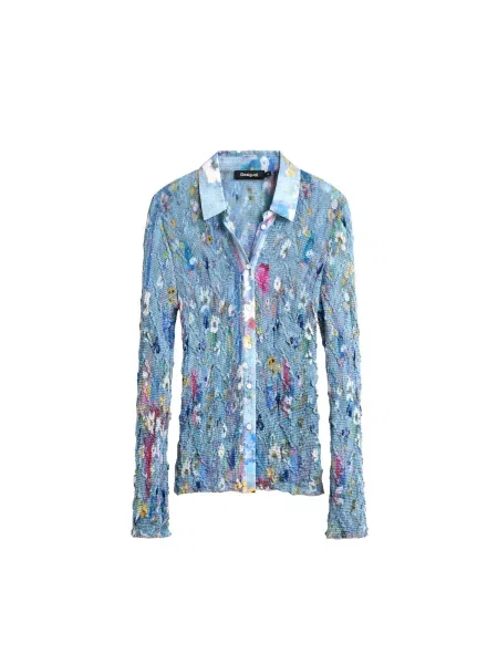 Desigual Tricou deschis albastru