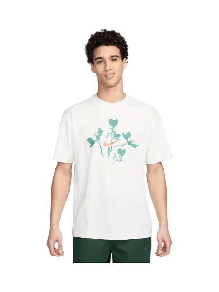 NIKE Funkcionalna majica zelena / oranžna bela