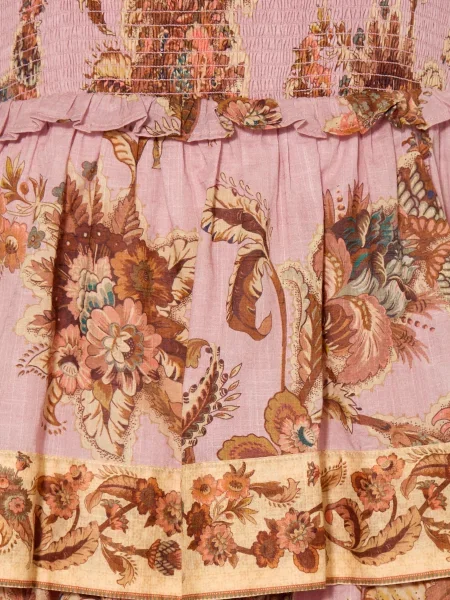 Zimmermann Sukienka Aster rosa beżowa