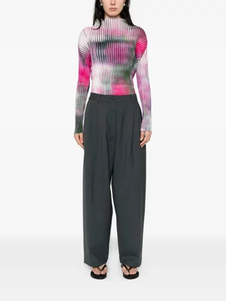 Plisuoti kelnės Cordera pilka