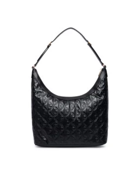 Calvin Klein Rankinė Emblem Aop Debossed Medium Shbag juoda