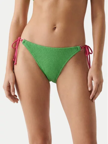 Figi bikini z detalem z logo model ‘LENKA’ Banana Moon zielone