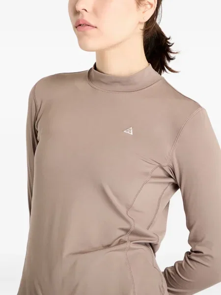 Top sport Nike din fleece plisat fără mâneci alb