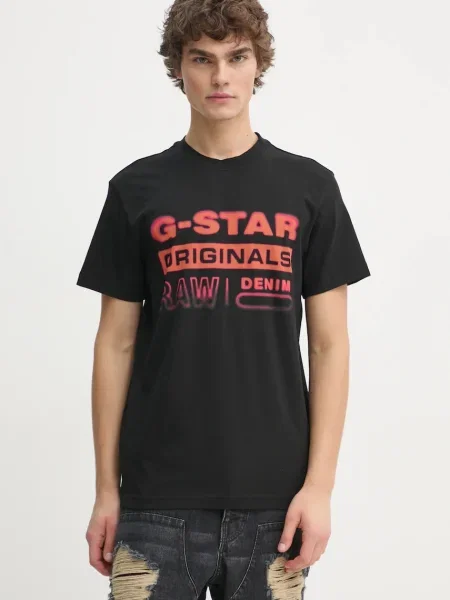 Kratka majica G-Star Raw črna