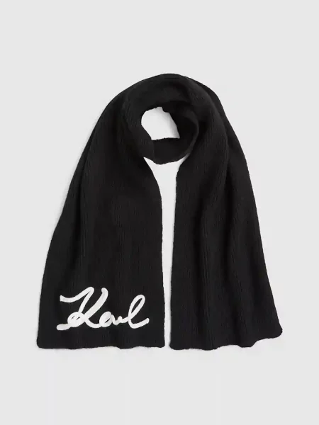 Fular Karl Lagerfeld de lână negru