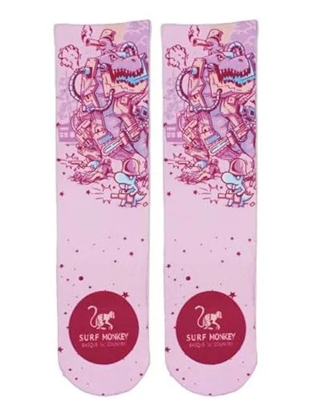 Surf Monkey Sportovní ponožky mix barev / tmavě růžová
